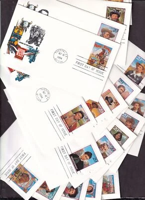 1994 Legends of the West Sc 2869 full Tucson set on 20 House of Farnam cachets - Image 1 of 2