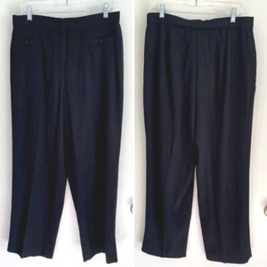 Dialogue Womens Black Dress Pants Size 16P Trousers - Picture 1 of 13