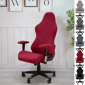 Spandex Stretch Gaming Chair Cover Game Seat Cover Computer Chair Slipcover - Picture 1 of 17