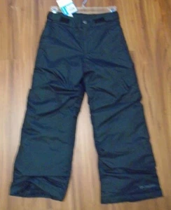 NWT Columbia Kids Ice Slope II Black Snow Ski Pant Youth S (8 Big Kids) MSRP $75 - Picture 1 of 6