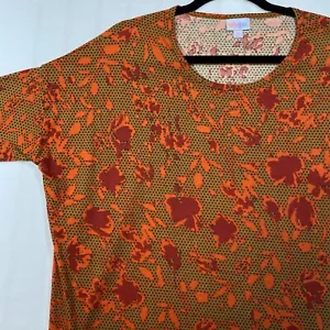 NWT LuLaRoe Irma Tunic Shirt Short Sleeve Medium M Polka Dot Floral New - Picture 1 of 6