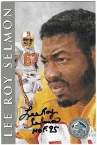 Lee Roy Selmon 1998 NFL HALL OF FAME SIGNATURE SERIES AUTOGRAPH Buccaneers AUTO - Picture 1 of 2