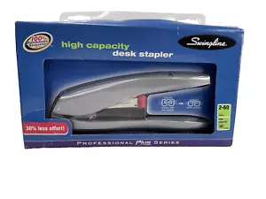 Swingline High-Capacity Desk Stapler Full Strip 60-Sheet Capacity Silver 35550 - Picture 1 of 9