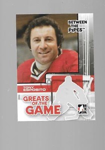BlackHawks 🥅 Tony Esposito, In the Game, Between the Pipes, Greats of the Game