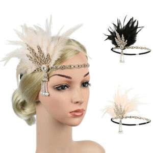 1920s Headband Vintage Bridal Great Gatsby Flapper Party Headpiece Accessories