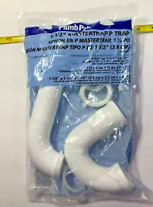 Plumb Pak PP20940, 1 1/2 P Trap, White Mastertrap - Picture 1 of 14