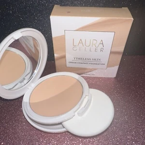 Base compacta Laura Geller Timeless Skin Cream 0,42 oz (12 g) - FAIR 130 - Imagen 1 de 4