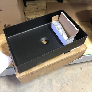 Fregaderos de encimera de acero inoxidable negro Akdy g1 - Imagen 1 de 3