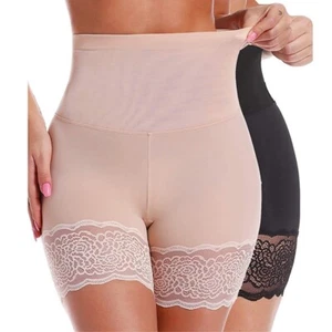 Women Anti Chafing Shorts Under Dresses Shapewear Tummy Control Safety Shorts - Picture 1 of 30