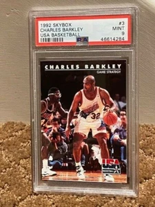 1992 Skybox Charles Barkley USA Basketball Card PSA 9 #3 NEW CLEAN case - Picture 1 of 1