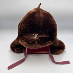 Vintage USSR Ushanka Hat Kids 1990 Faux Fur Soviet Winter Cap w/ Tag Cold War🧢 - Picture 1 of 8