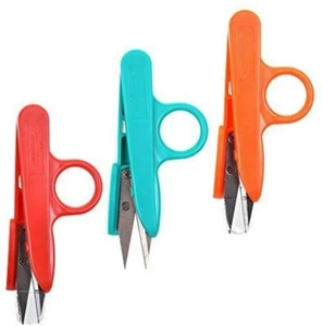 12pcs Sharp Point Quick-Clip Lightweight Speed Cutting Scissor for Sewing - Picture 1 of 5