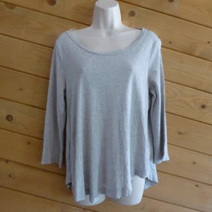 Splendid L Scoop Neck 3/4 Sleeve Boatneck T Shirt Relax Fit 100% Pima Cotton Top - Picture 1 of 10