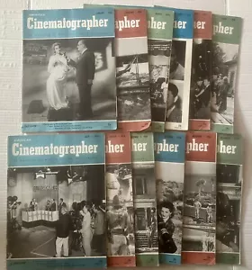 1956 AMERICAN CINEMATOGRAPHER Magazines. Complete Year Of Mags* RARE** - Picture 1 of 4