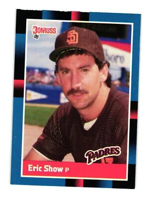 1988 Donruss #387b Eric Show San Diego Padres - Image 1 of 2