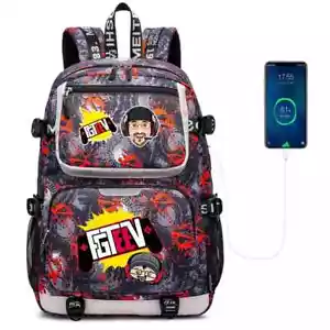 Fgteev USB Schultaschen Frauen Männer Laptop Reise Rucksack Jungen Mädchen Buchtaschen - Bild 1 von 54