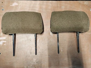 1990-1995 Toyota 4Runner Rear Headrest Set 2nd Row LH RH Genuine OEM Brown OAK - Foto 1 di 9