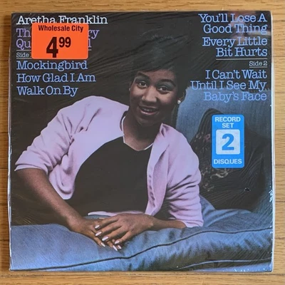 Aretha Franklin "The Legendary Queen of Soul" factory sealed 2LP from 1981 mint - Image 1 of 4