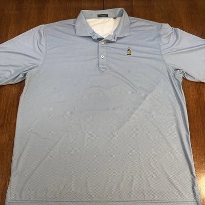 Turtleson Polo Golf Performance Shirt Chairman’s Cup Blue Diamond AOP Men's 2XL - Image 1 of 4