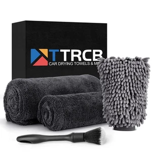2 Pack 1300 GSM Car Drying Towel, Microfiber Towels for Cars - 36" x 24" & 16... - Picture 1 of 7