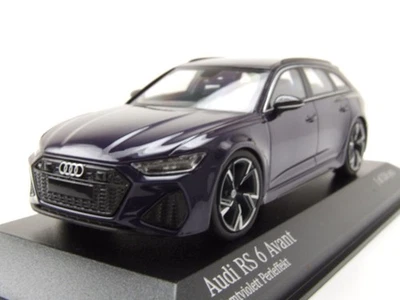 Audi RS 6 Avant Kombi 2019 Viola Metallizzato Modellino 1:43 Minichamps - Immagine 1 di 4