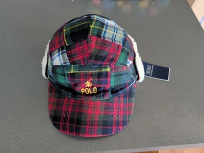 Nuevo POLO RALPH LAUREN Franela a Cuadros Trampero Oreja Gorra Sombrero Precio de venta sugerido por el fabricante $148 Foto 1 de 4