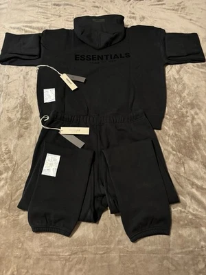 NEW Fear of God Essentials Cuffed Black Bundle Size XXS 100% Authentic✅ - Image 1 of 4