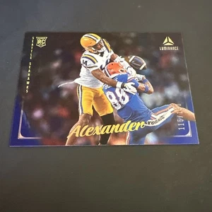 2025 Panini Luminance Football Zy Alexander RC Horizontal Blue Parallel /150 - Picture 1 of 10
