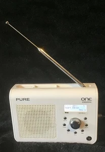 Pure One DAB/FM White Portable Radio with Power Supply - Picture 1 of 6