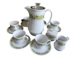 Noritake Progression SPRINGFIELD 9026 Coffee/Tea Pot, Cup…set Made In Japan - Picture 1 of 15