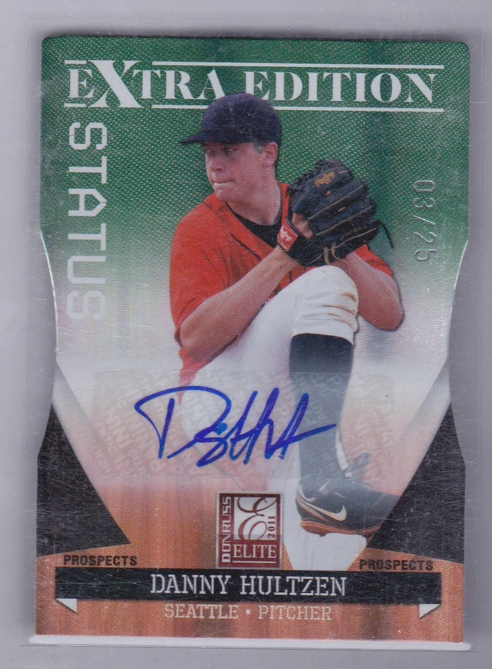 DANNY HULTZEN 2011 ELITE EXTRA EDITION RC AUTOGRAPH 3/25 - Image 1 of 1