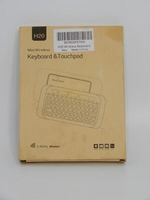 2.4Ghz H20 Mini Wireless Keyboard and Touchpad Mouse Combo H20 Black Backlit - Image 1 of 3