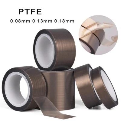 0.08/0.13/0.18mm Ultra-thin PTFE Film Tape Heat Resistant 260-300℃ High Tem Tape - Image 1 of 4