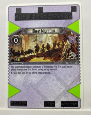 VTG PS3 Eye Judgment English Series 3 Blank Back Testing Promo 303 Dhees Migrati - Image 1 of 2