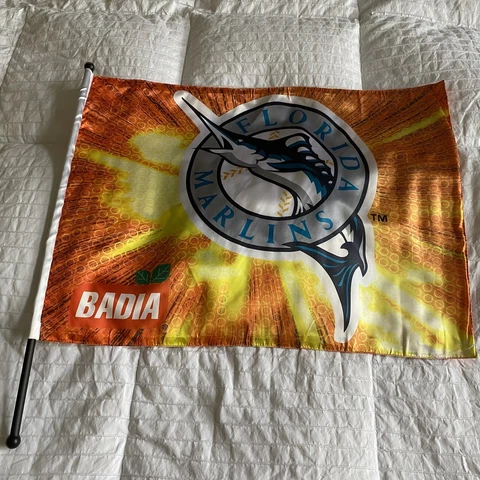 Florida Marlins Flag Game Memorabillia Cover