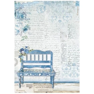 PAPEL ARROZ STAMPERIA A4 - TIERRA AZUL - BANCO - Imagen 1 de 1