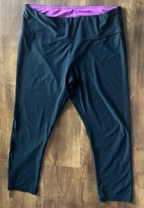 NYL women's black athletic leggings size one X - Picture 1 of 2