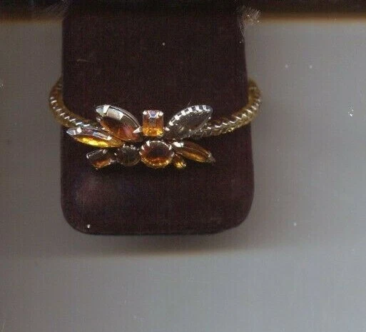 ALEX & ANI BUTTERFLY SILVER & CHAMPAGNE crystal wrap bracelet - Image 1 of 1