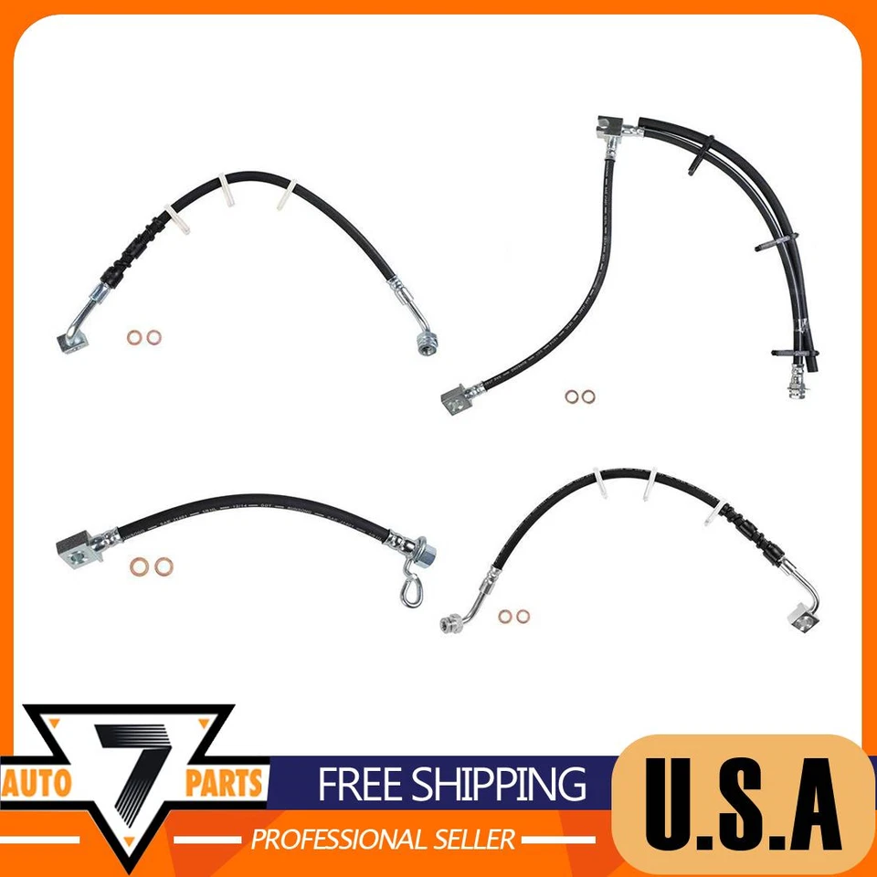 Front Rear Brake Line Hose For Ford E-350 Super Duty E-250 E-350 Club Wagon - Image 1 of 4