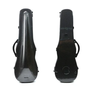 New Violin Case 4/4 Full Size Carbon Fiber Hard Case for Violin Back Strap - Picture 1 of 13
