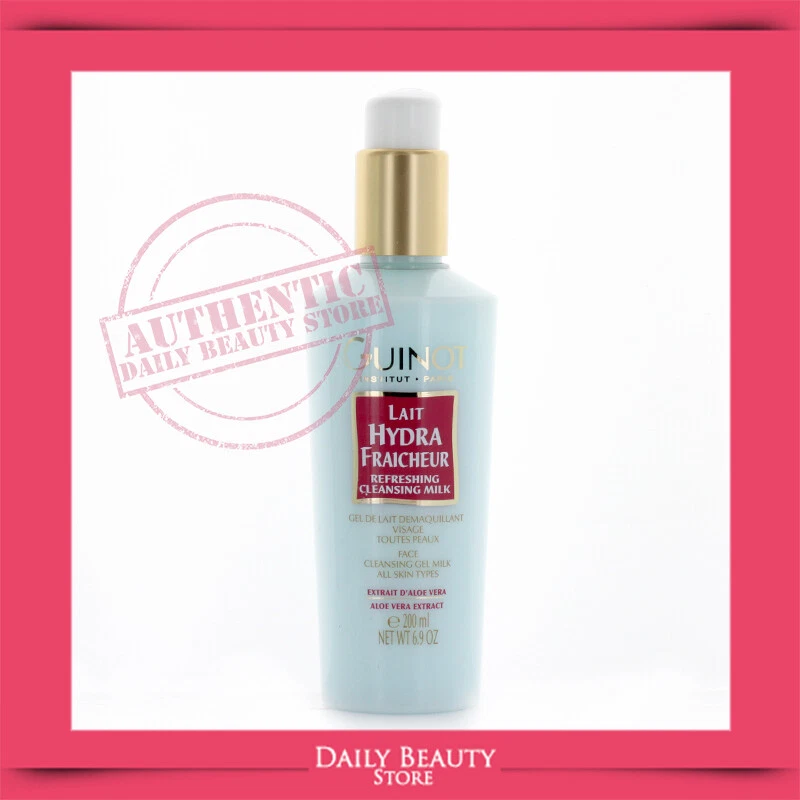 Leite de Limpeza Refrescante Guinot 200ml 5,9oz NOVO ENVIO RÁPIDO - Imagem 1 de 1