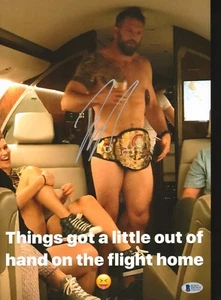 Ryan Bader Signed NUDE 11x14 Photo BAS COA Bellator MMA Belt Picture Autograph - Picture 1 of 21