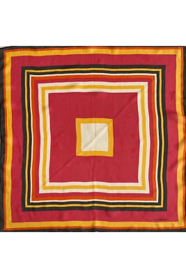 LIZ CLAIBORNE Bufanda Cuadrada Multicolor Estampado Geométrico 21”x 21” Foto 1 de 4