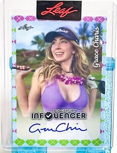 Grace Charis Leaf Pop Century Influencer On Card Auto Golf Autograph IA-11 /1347