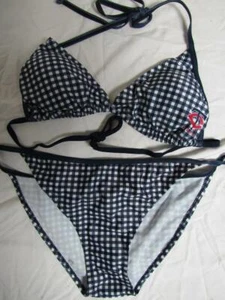 Minnesota Twins Womens Medium Screened 2 Piece Gingham Bikini Swimsuit C1 123 - Picture 1 of 4