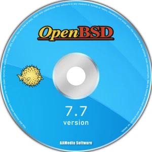 OpenBSD 7.7 - Full Installation DVD | Secure and Reliable UNIX-like OS - Picture 1 of 2