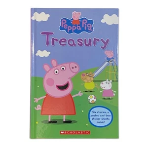 NWT Peppa Pig - Treasury - Hardcover Book, Poster & Stickers - 6 Story Anthology - Picture 1 of 5