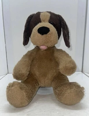 Build-A-Bear Workshop BAB Retired 2012 Sitting Caramel Brown & Tan Puppy Dog - Image 1 of 4