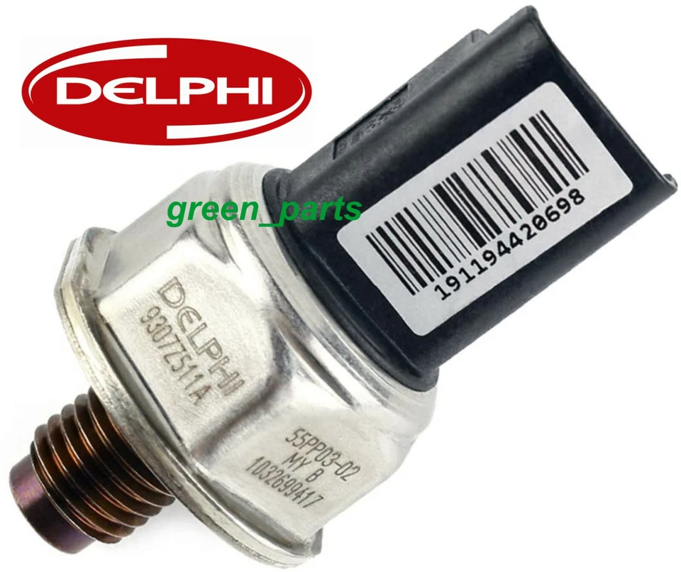  DELPHI Fuel Rail Pressure Sensor for FORD Focus Mondeo Transit Connect 1.8TDCi - Image 1 of 1