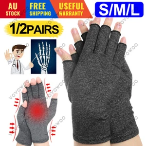 Arthritis Gloves Compression Support Hand Wrist Brace Relief Carpal Tunnel Pain - Picture 1 of 14